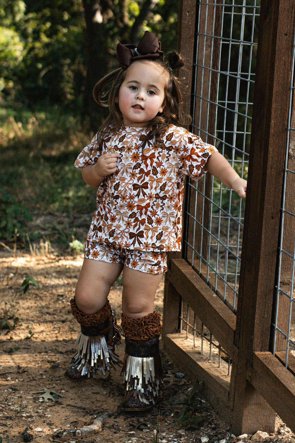 Newborn Pumpkin Spice Bows Oversized Set (FINAL SALE)
