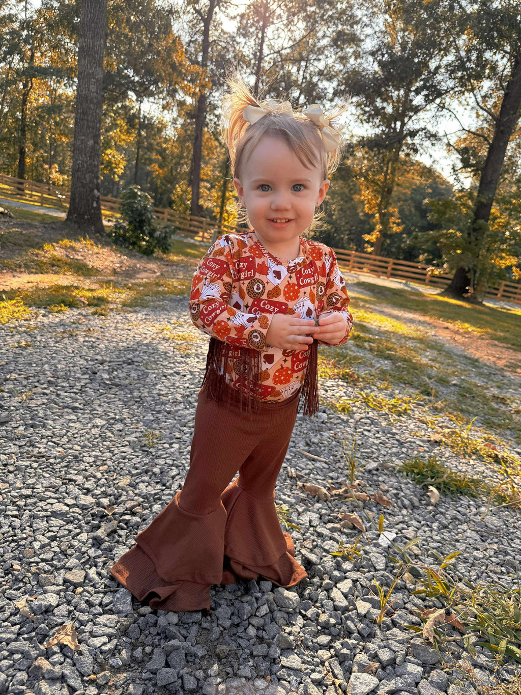 Cozy Cowgirl Fringe Leo/Top (FINAL SALE)