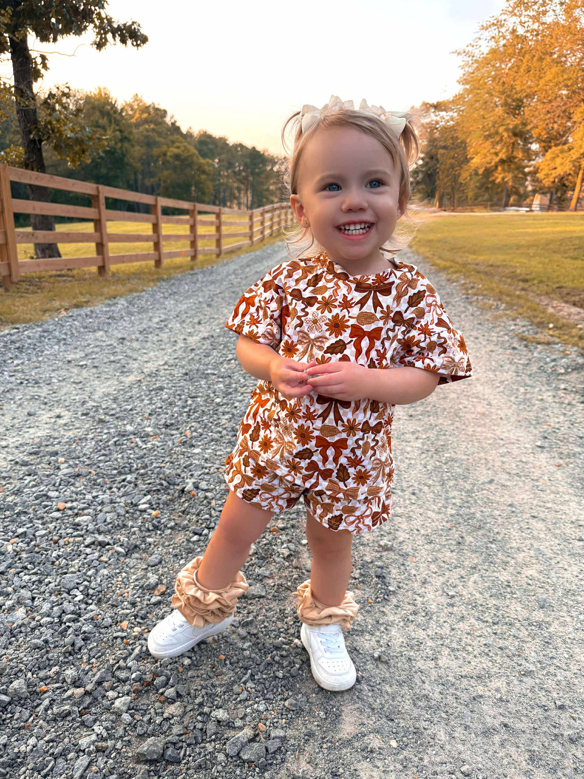 Newborn Pumpkin Spice Bows Oversized Set (FINAL SALE)