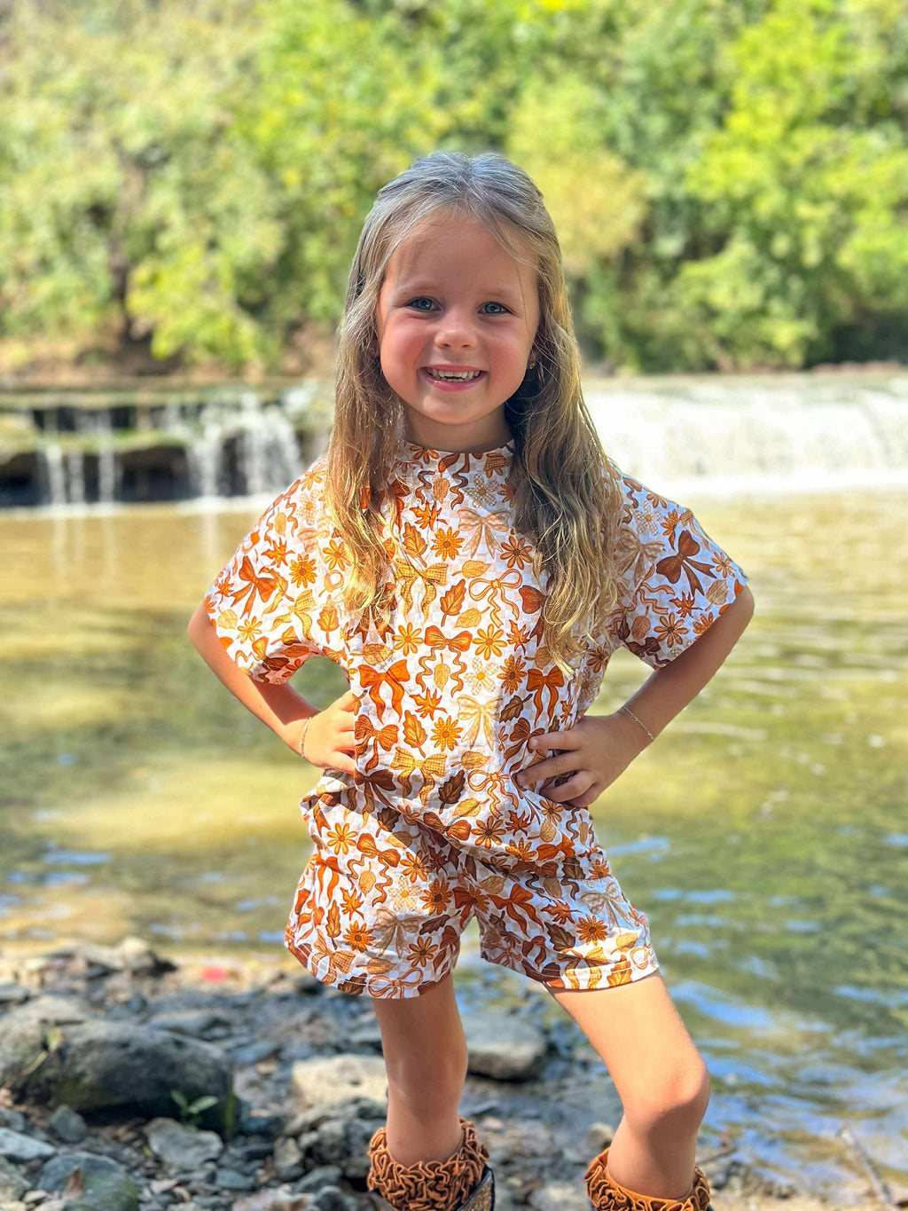 Newborn Pumpkin Spice Bows Oversized Set (FINAL SALE)