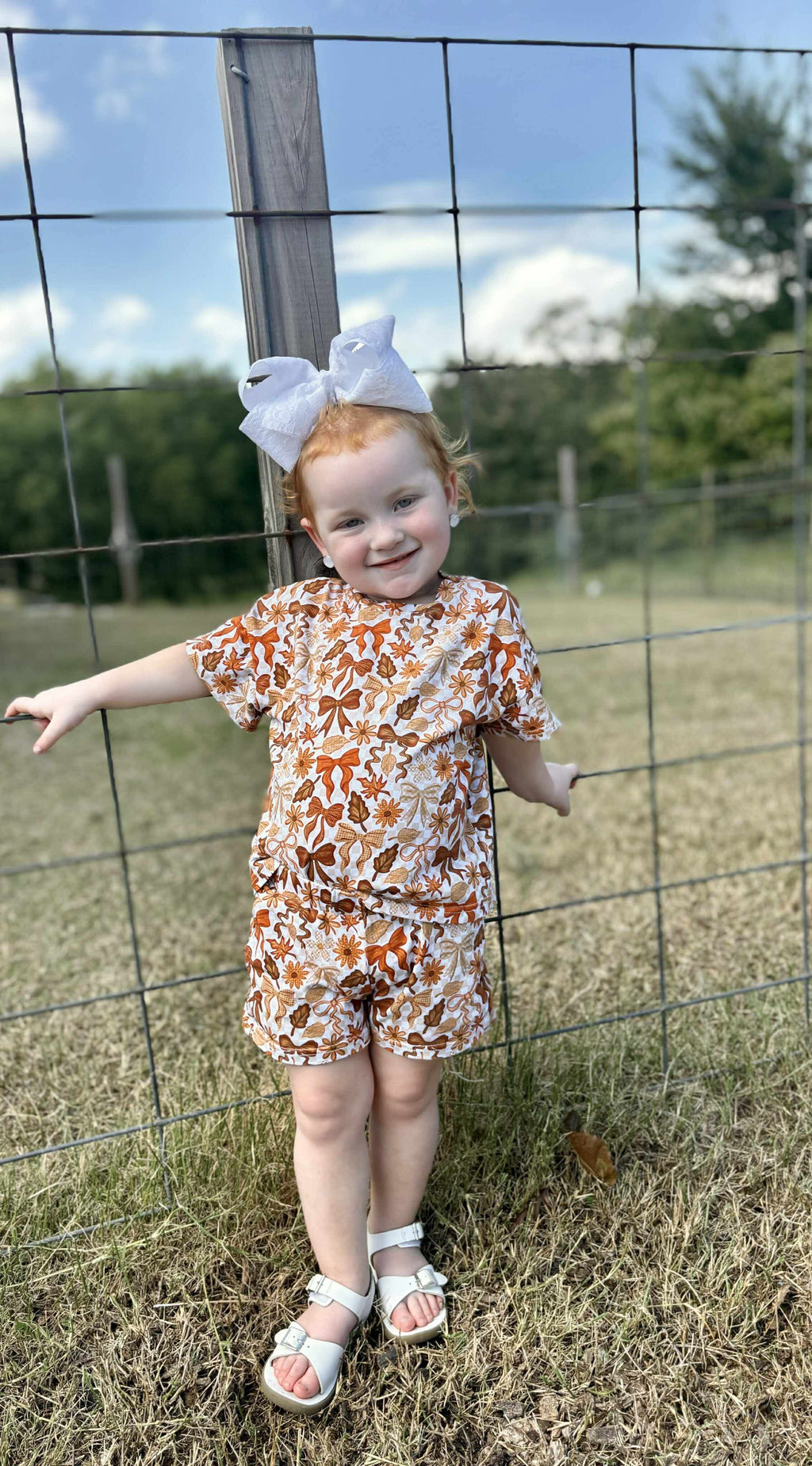 Newborn Pumpkin Spice Bows Oversized Set (FINAL SALE)