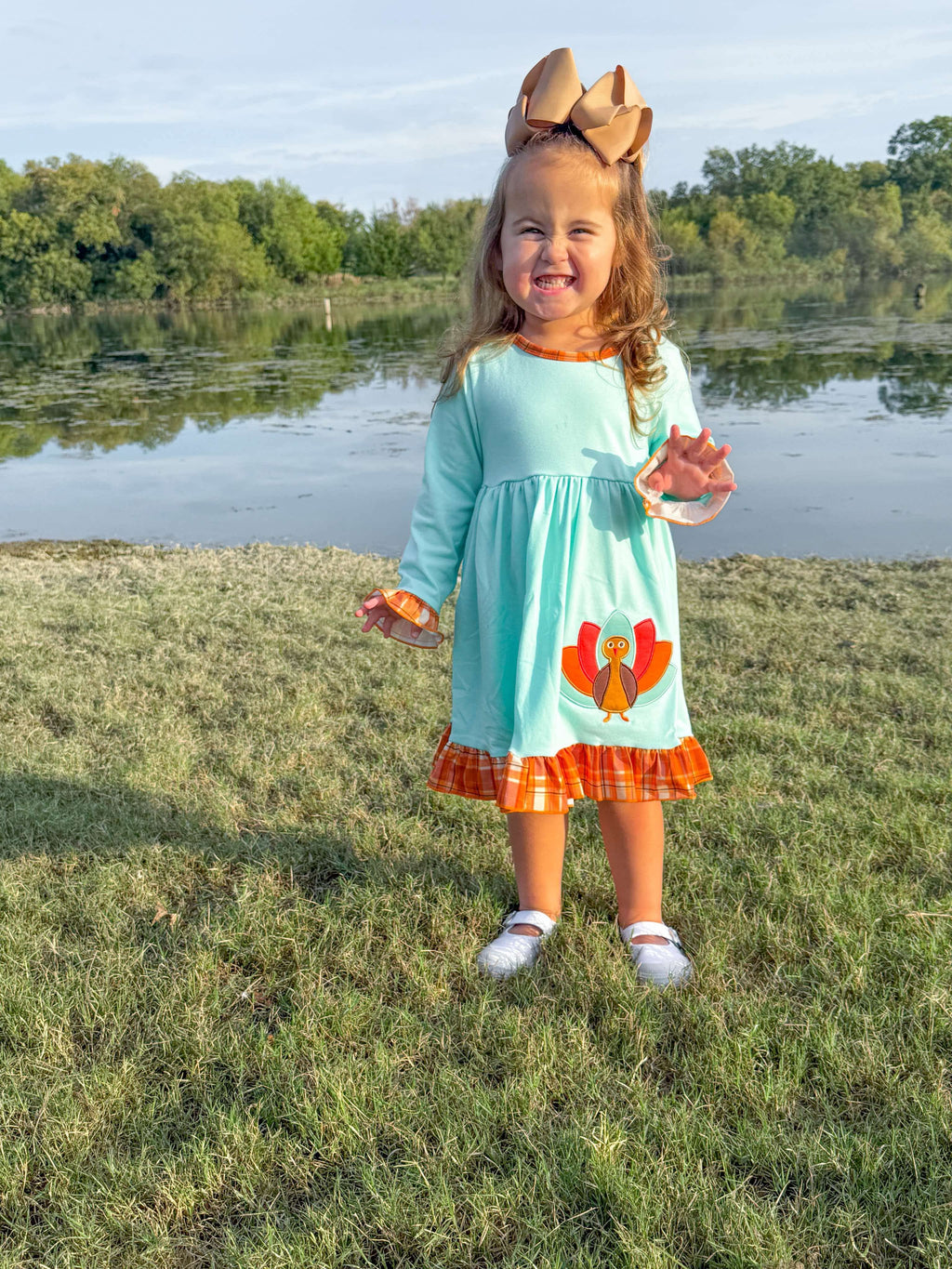 6T Mint Green Thanksgiving Dress (#20)(FINAL SALE)