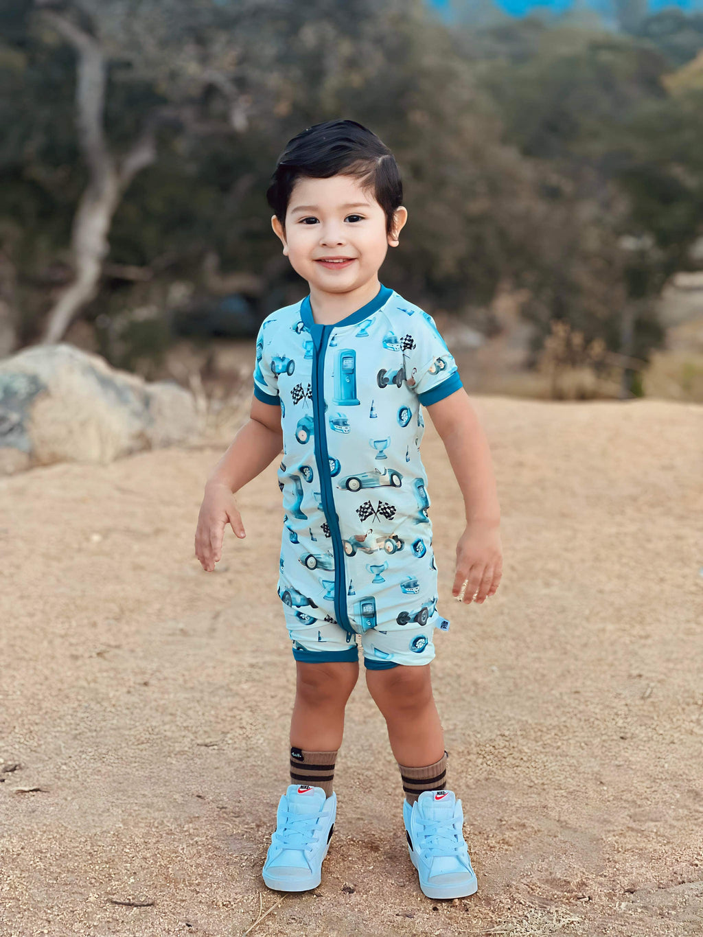 Need For Speed Bamboo Shortie Romper (FINAL SALE)