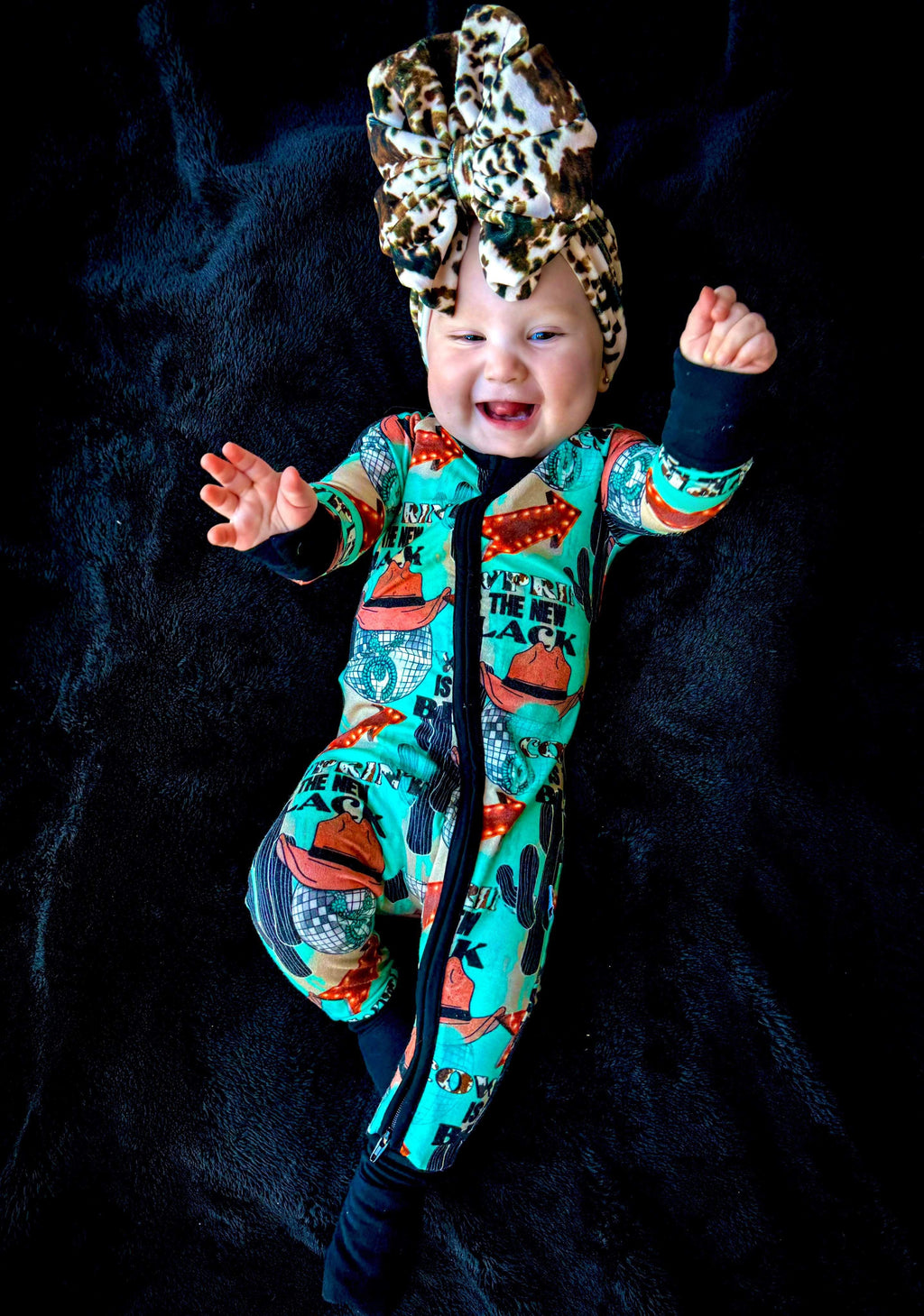 Cow Print is the New Black Bamboo Sleeper (FINAL SALE)