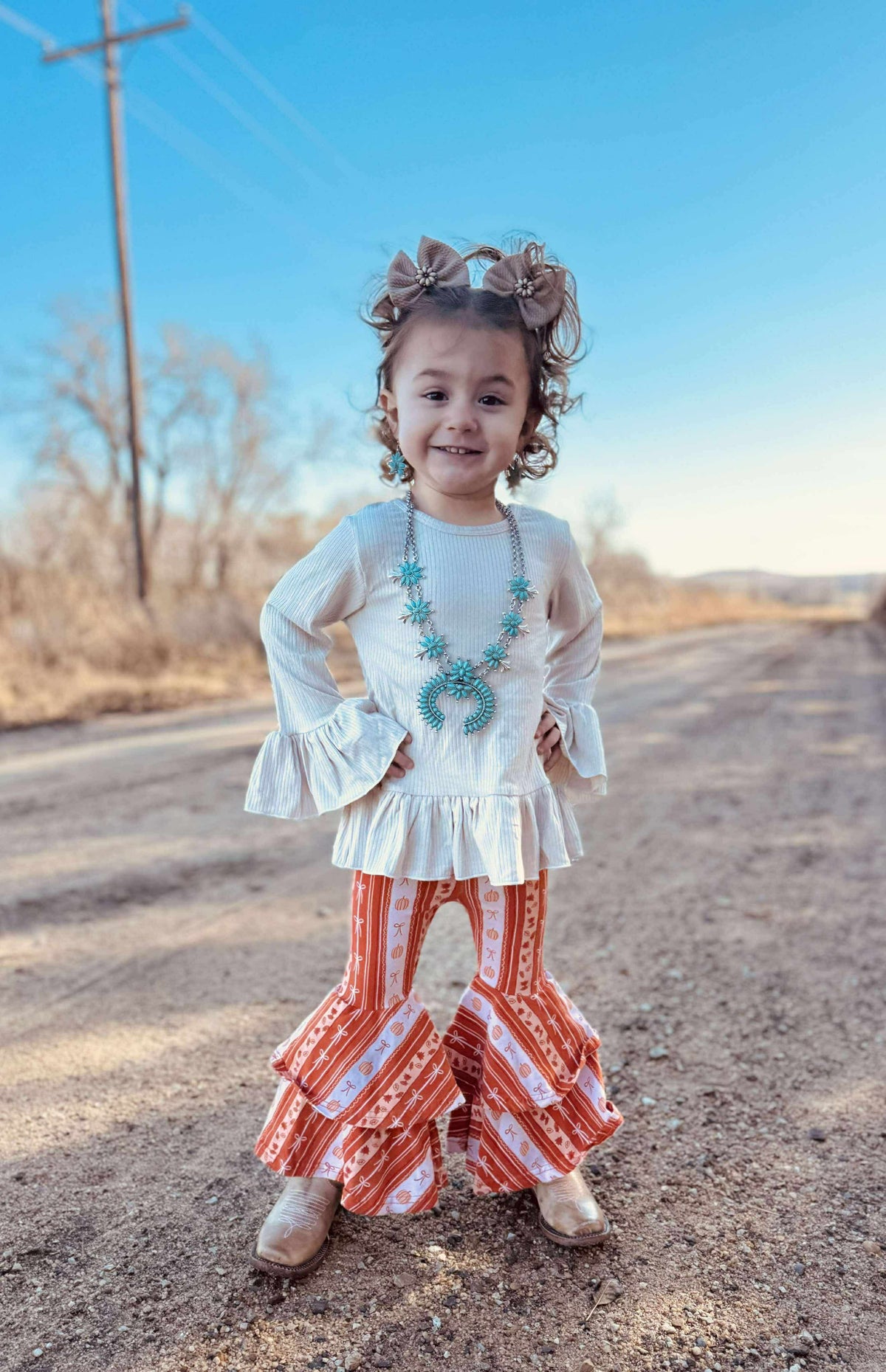 Vanilla Chai Ruffled Sleeve Top (FINAL SALE)