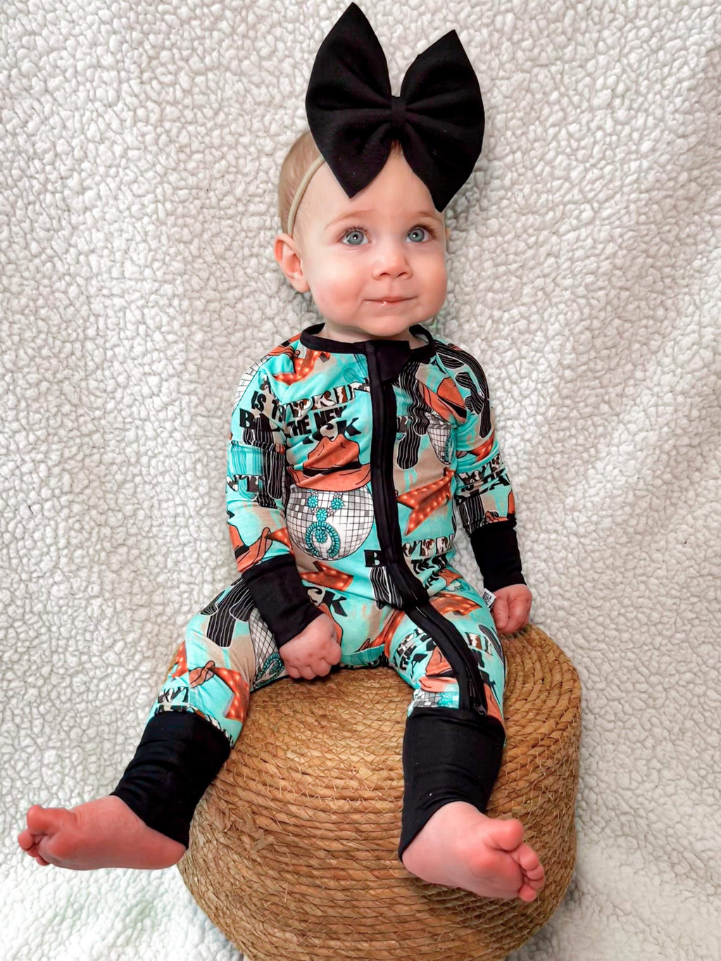 Cow Print is the New Black Bamboo Sleeper (FINAL SALE)