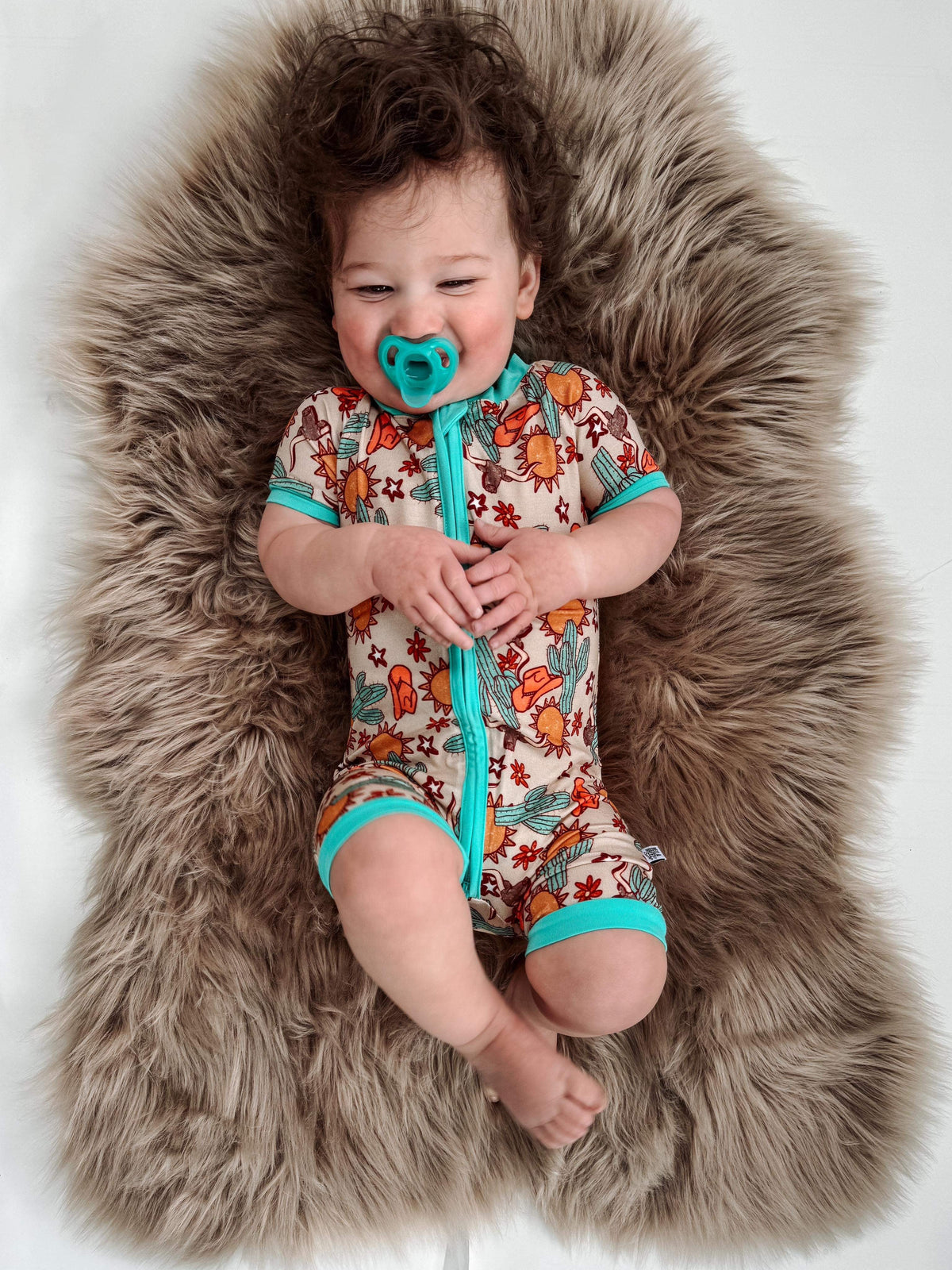 4t Wild West Bamboo Shortie Romper (FINAL SALE)