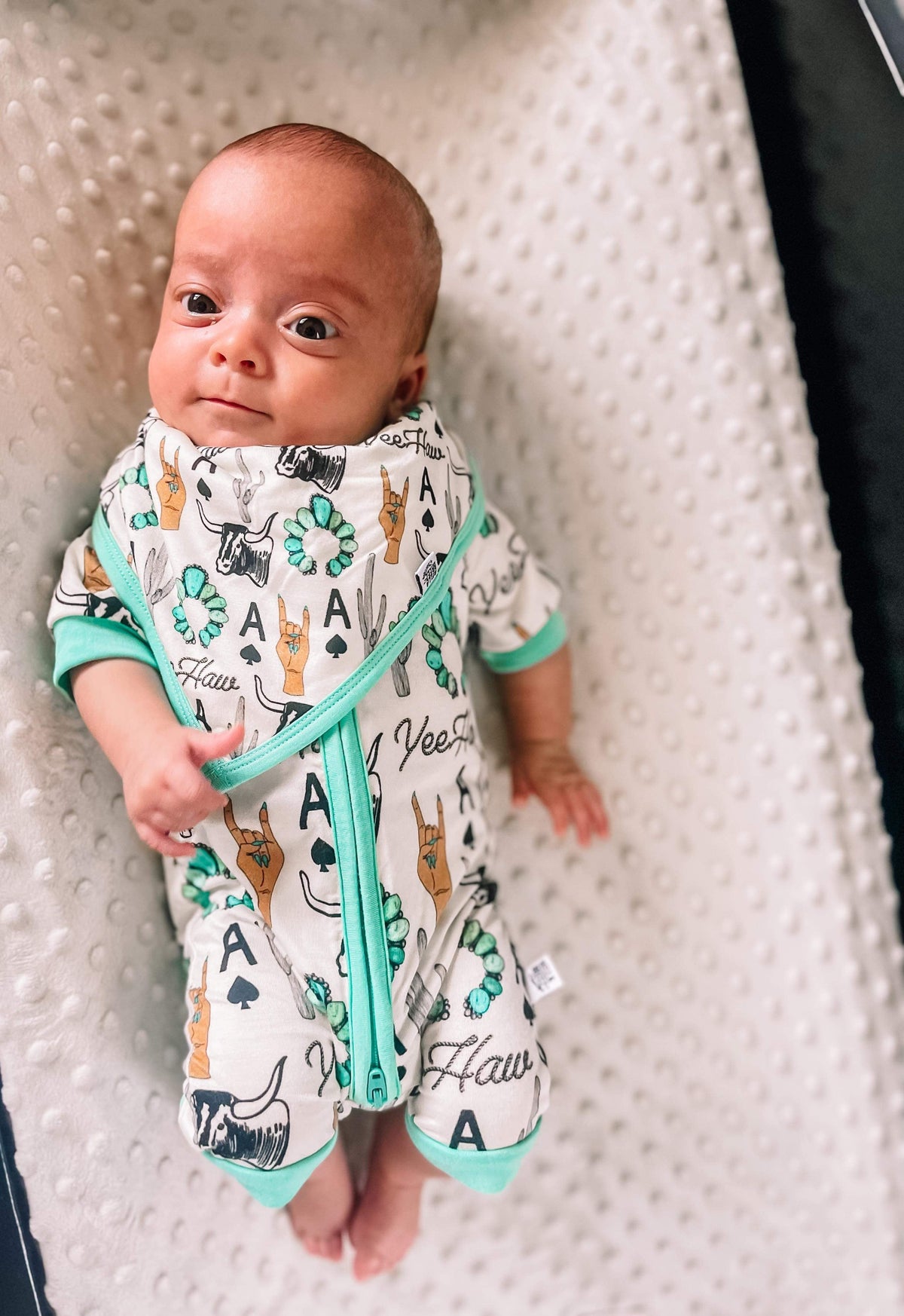 Newborn Yeehaw Bamboo Shortie Romper (FINAL SALE)