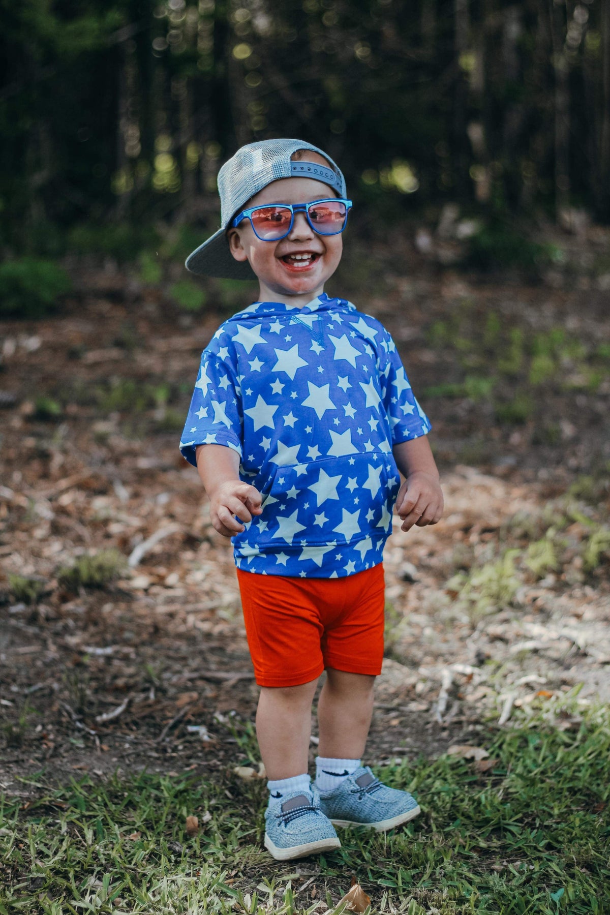 Star Spangled Cutie Bamboo Hooded Top (FINAL SALE)