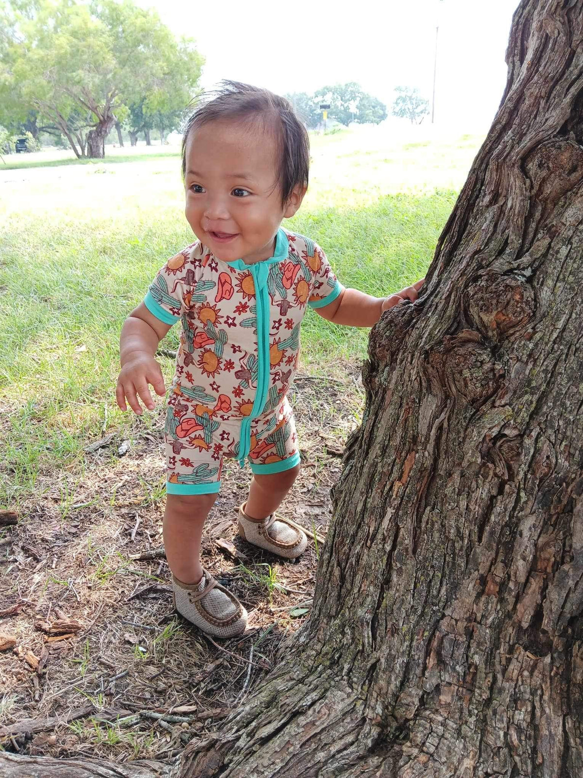 4t Wild West Bamboo Shortie Romper (FINAL SALE)