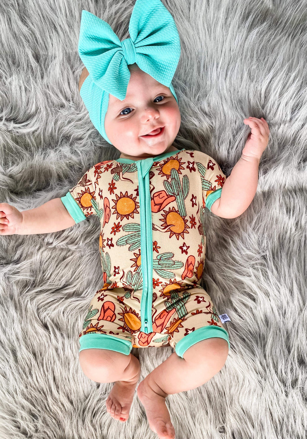 4t Wild West Bamboo Shortie Romper (FINAL SALE)
