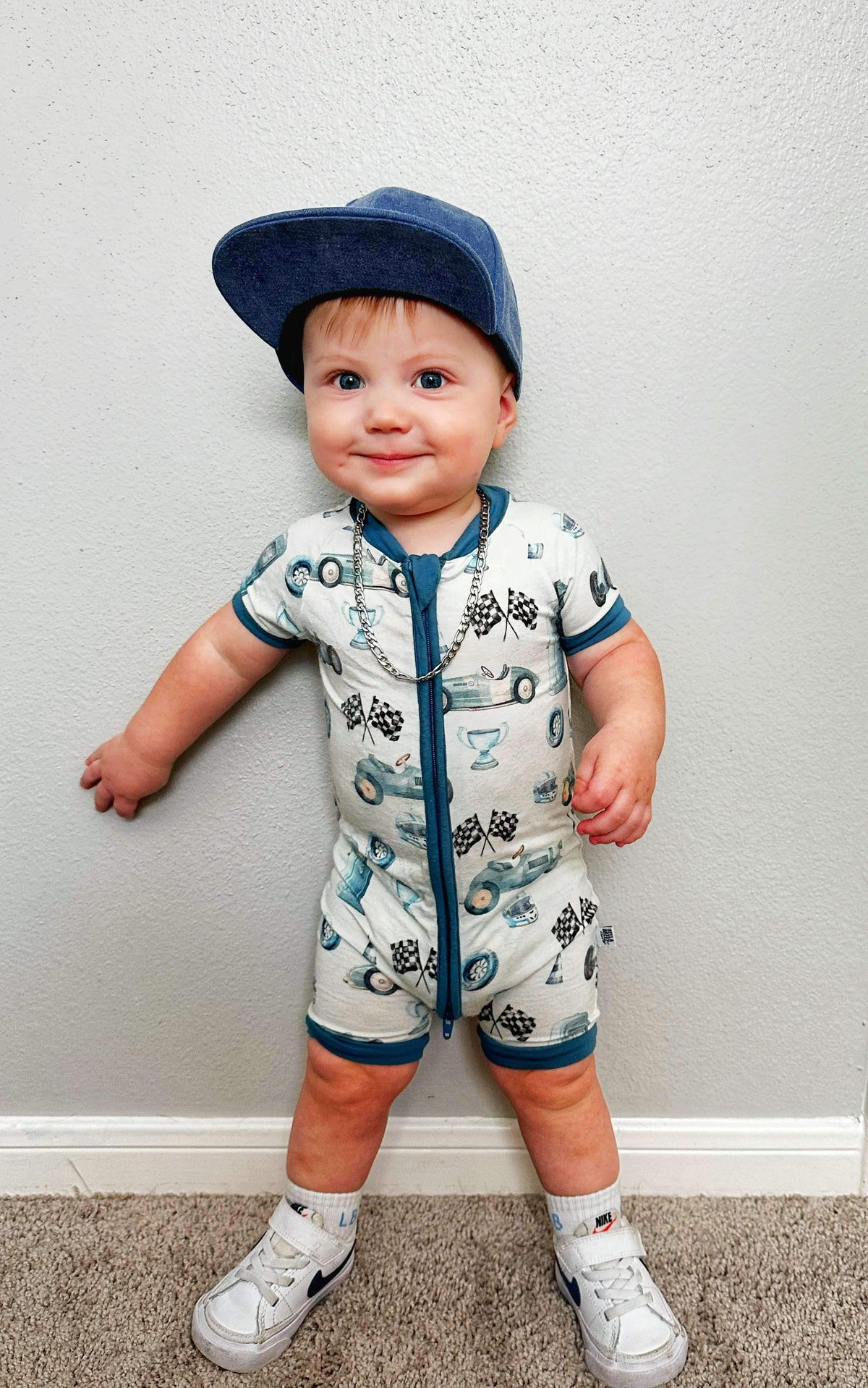 Need For Speed Bamboo Shortie Romper (FINAL SALE)