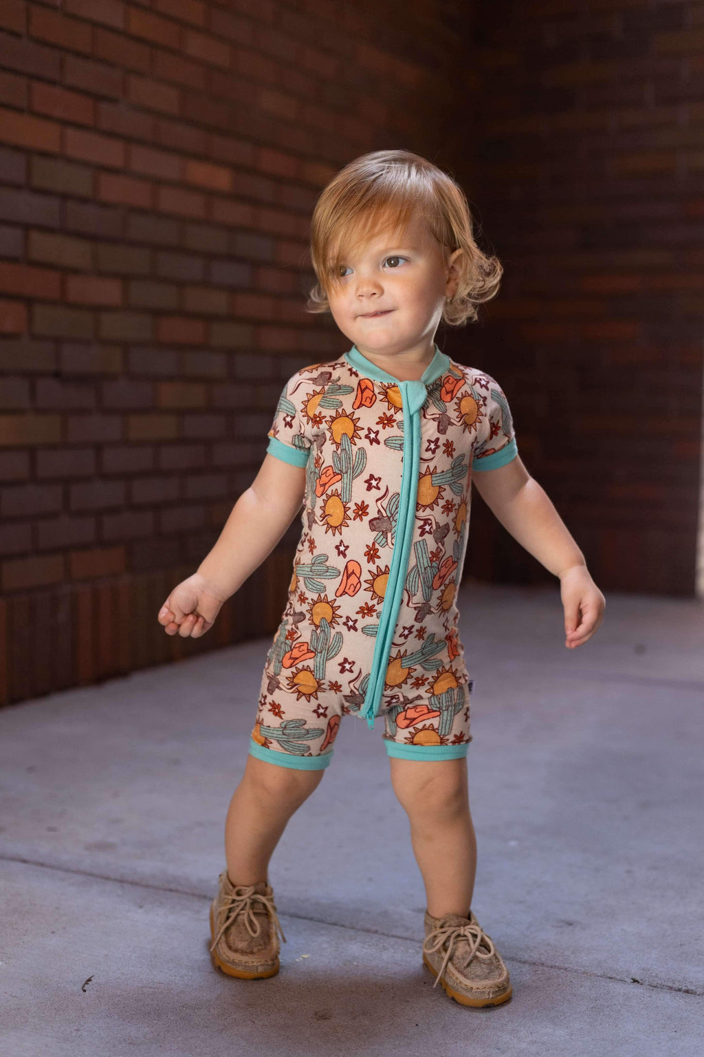4t Wild West Bamboo Shortie Romper (FINAL SALE)