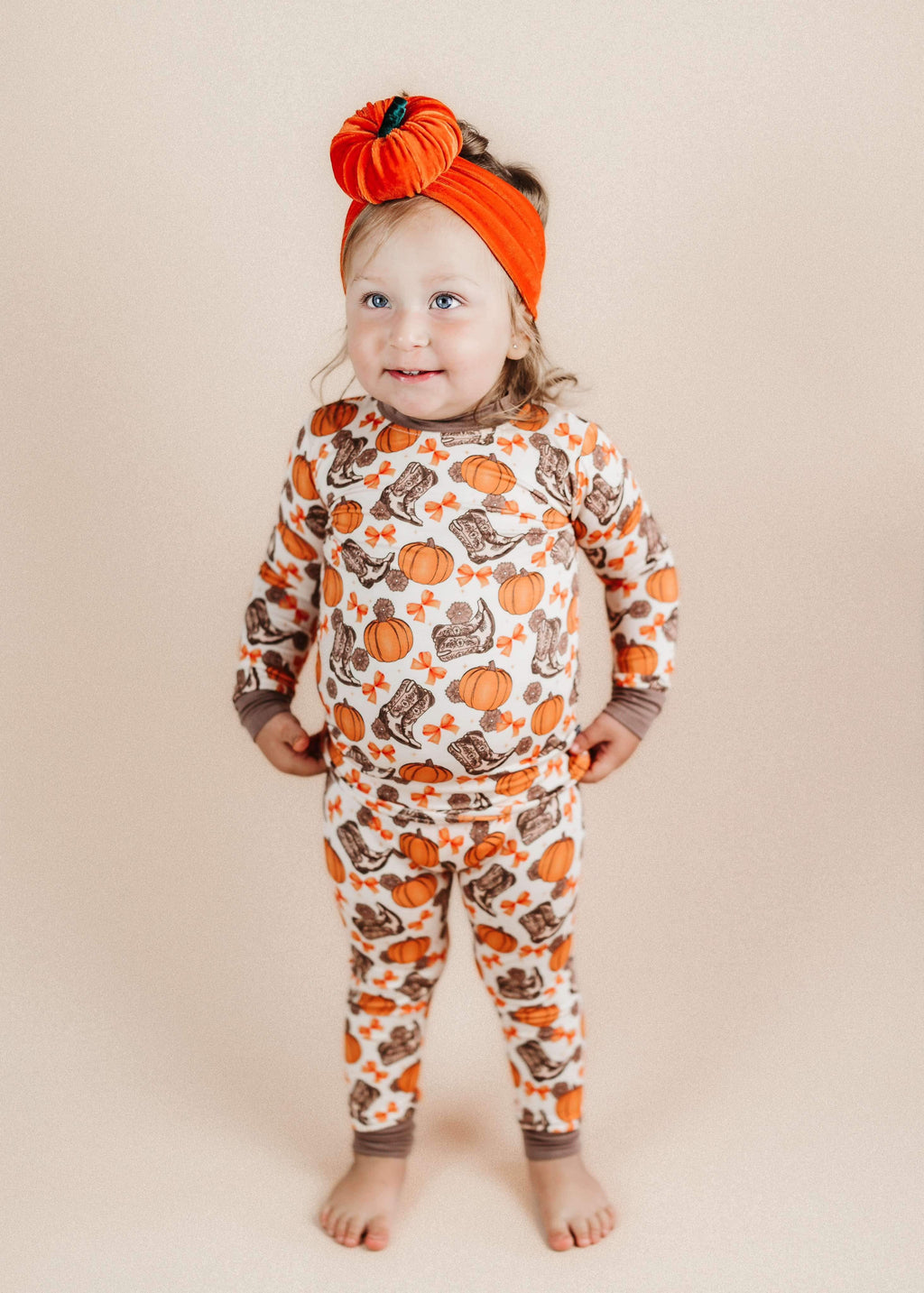 Howdy Pumpkin Bamboo Set (FINAL SALE) SIZES 18/24M, 4YR