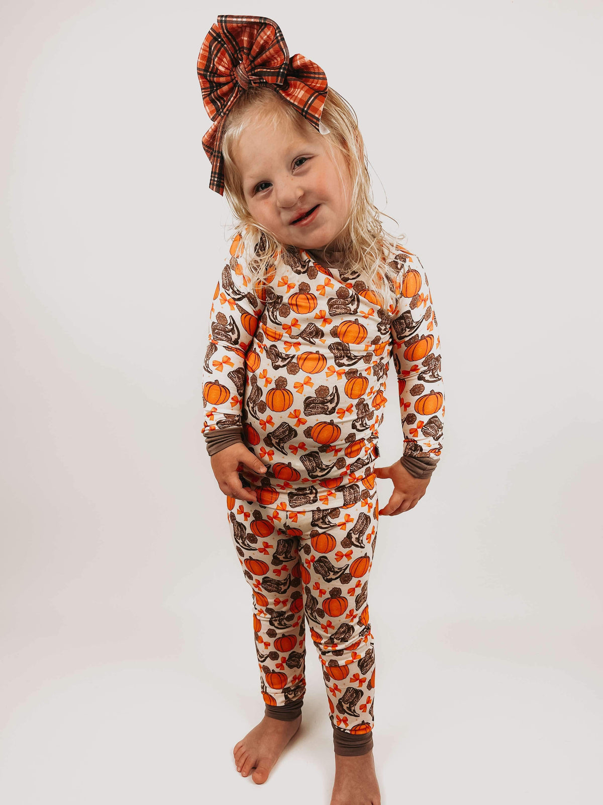 Howdy Pumpkin Bamboo Set (FINAL SALE) SIZES 18/24M, 4YR