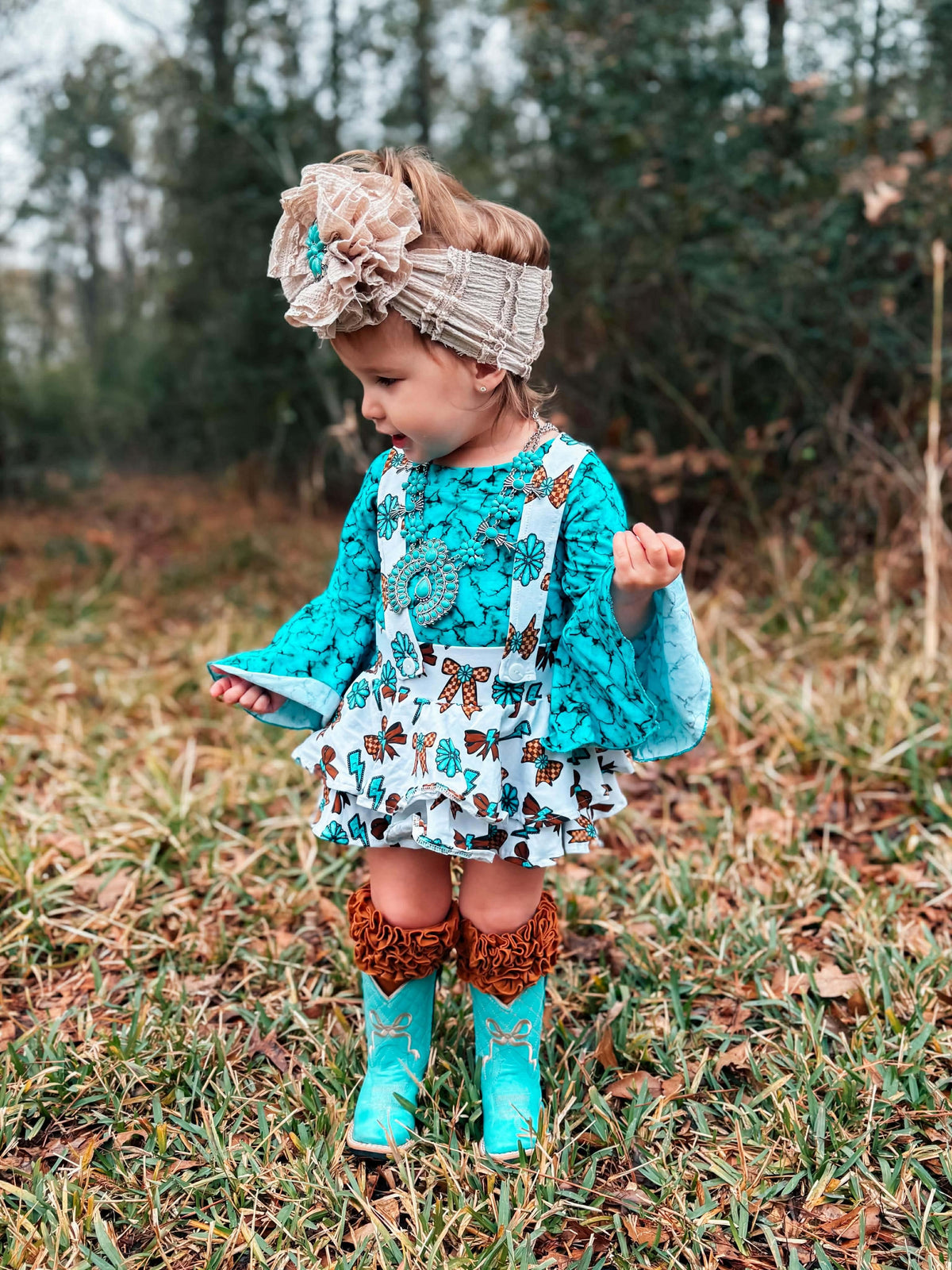 Ribbon Rodeo suspender skirt