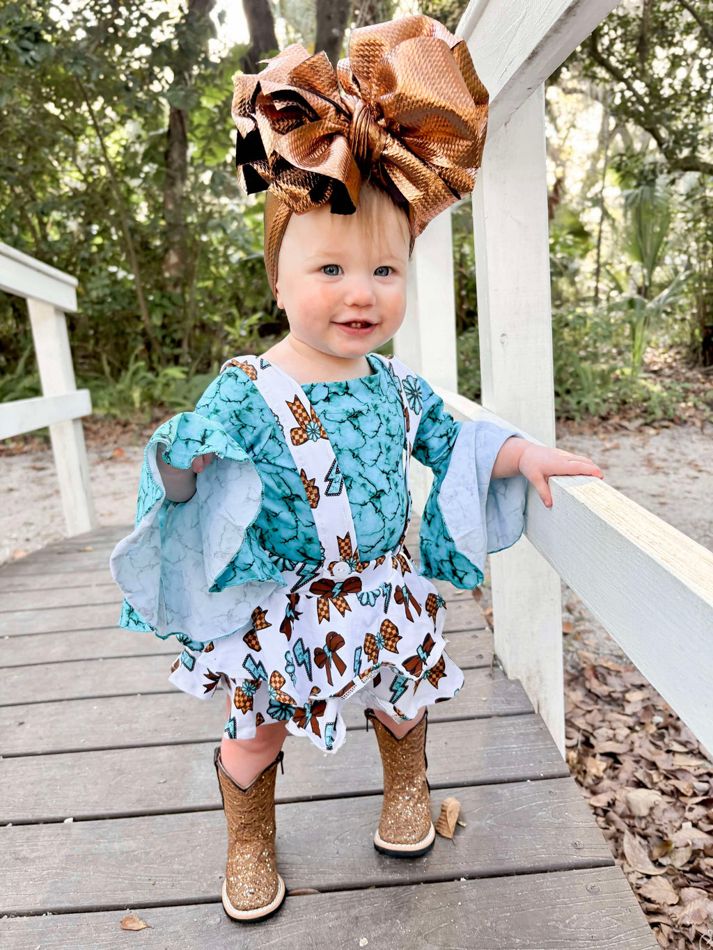 Ribbon Rodeo suspender skirt