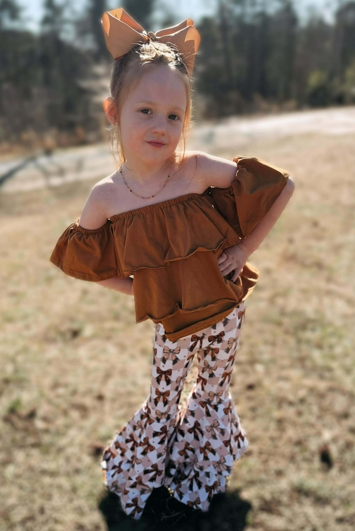 Honey Bow Double Bell Bottoms