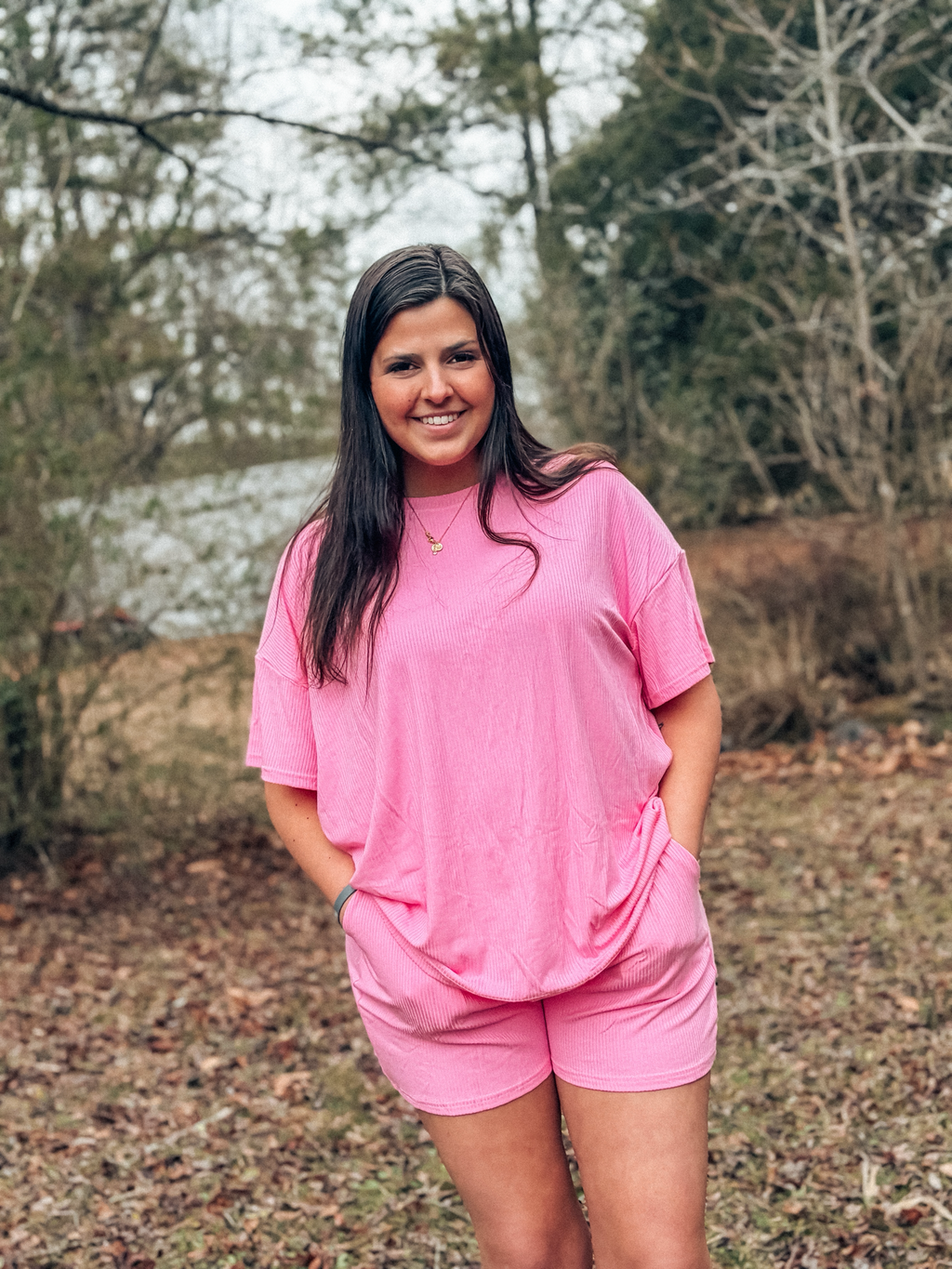 Womens pink set