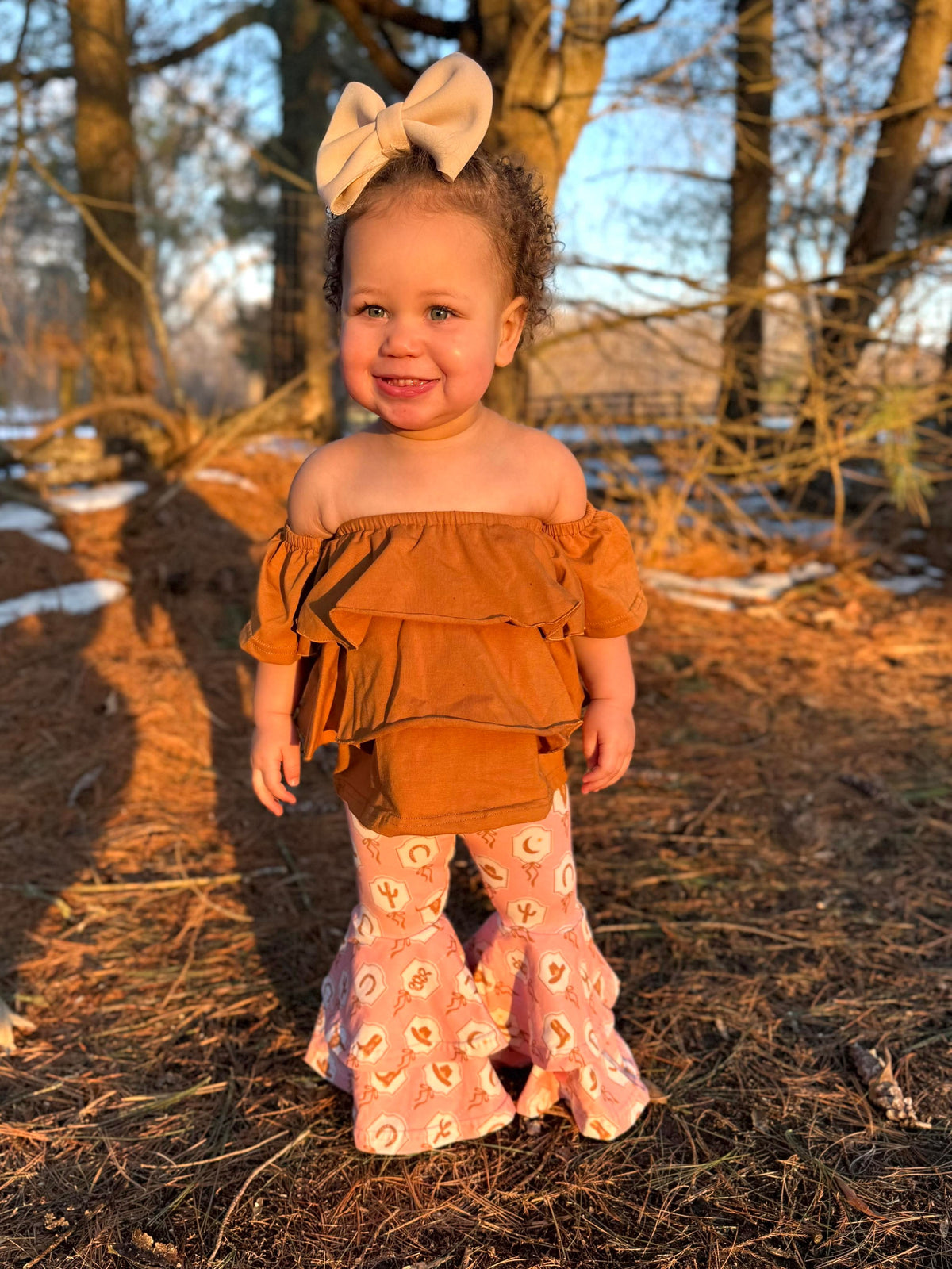 Pink Pony Double Bell Bottoms