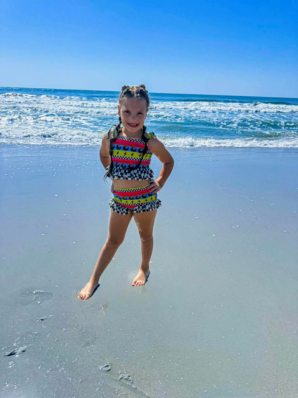 Fast Lane Babe 2 Piece Swim Suit