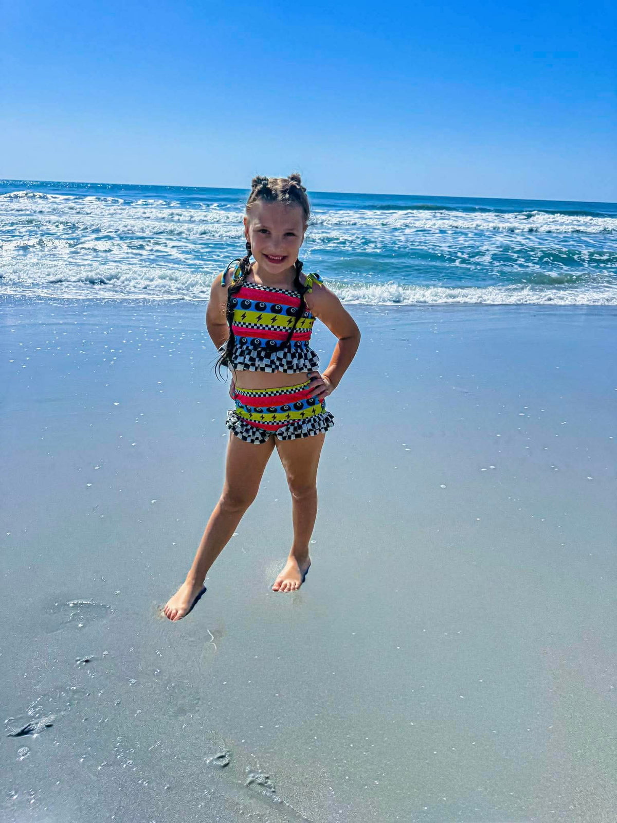 Fast Lane Babe 2 Piece Swim Suit