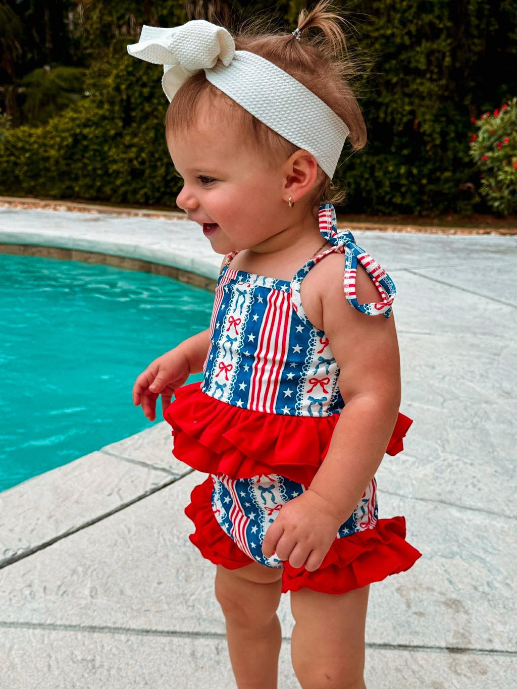 Little Miss America 2 Piece Swim Suit