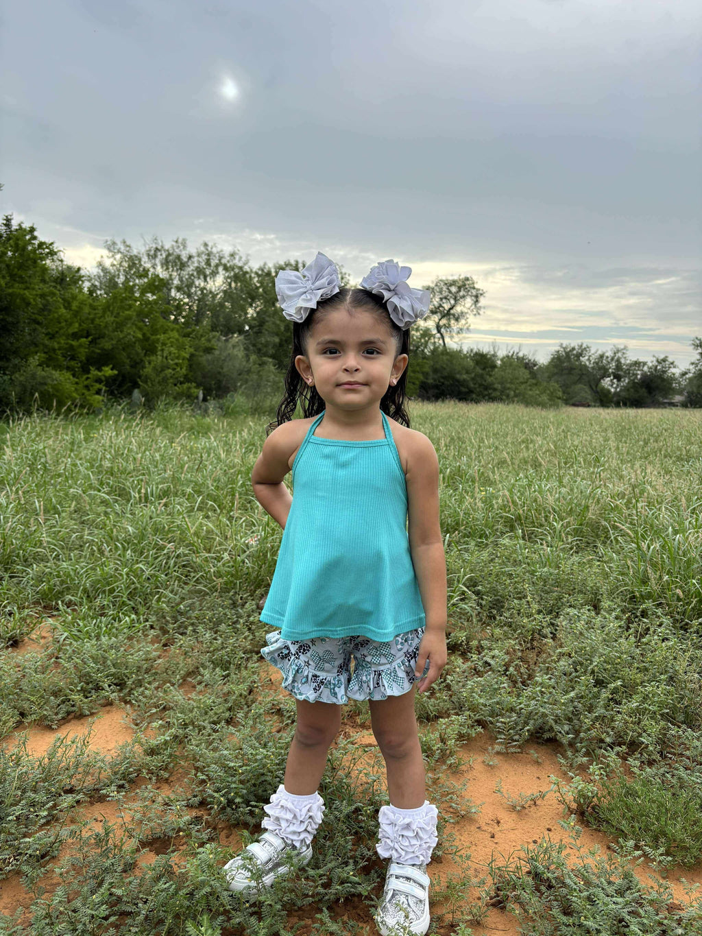 3/6 Months Teal swing top (FINAL SALE)