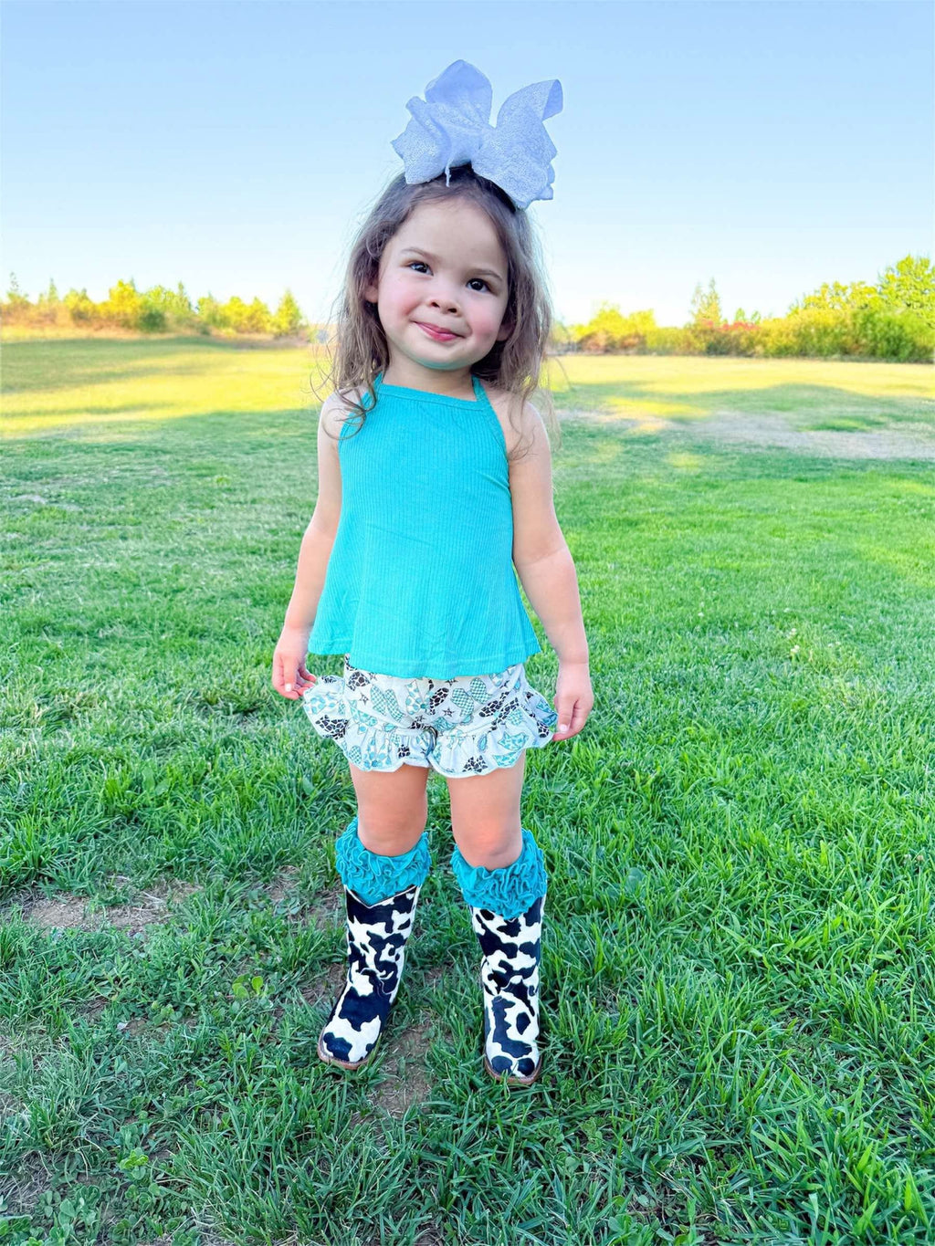 3/6 Months Teal swing top (FINAL SALE)