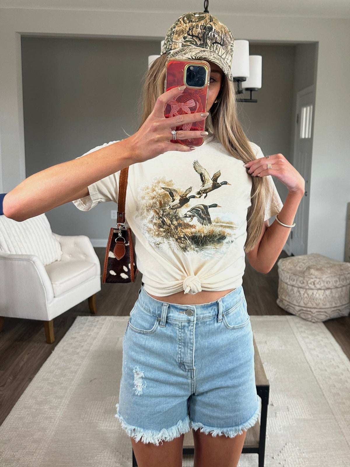 Brooke High Waisted Denim Shorts