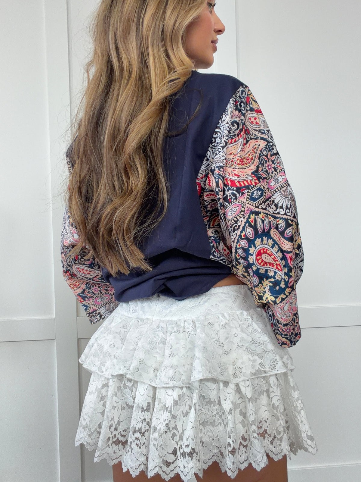 Virginia Lace Ruffle Mini Skort