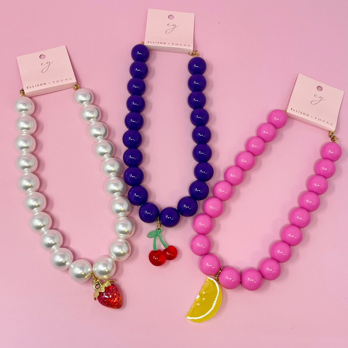 Color Bauble Sweet Fruit Lovely Necklace