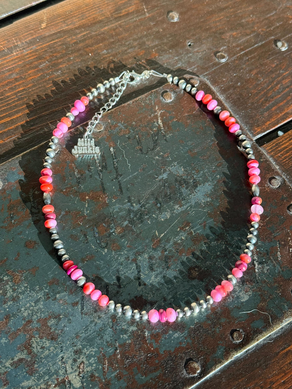 Sterling Silver Desert Candy Beaded Choker