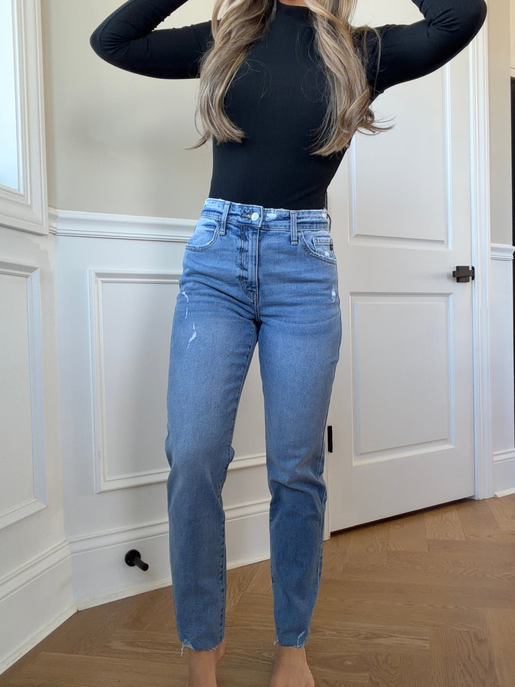 Holly High Rise Straight Leg Jeans