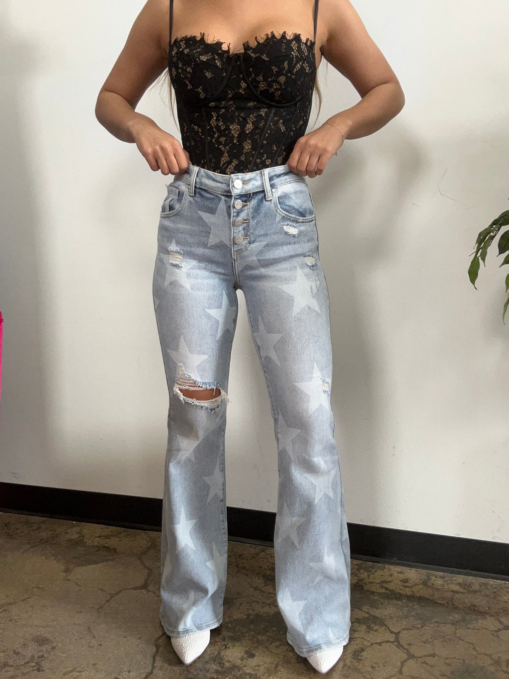 Under The Stars Mid-Rise Flare Jeans