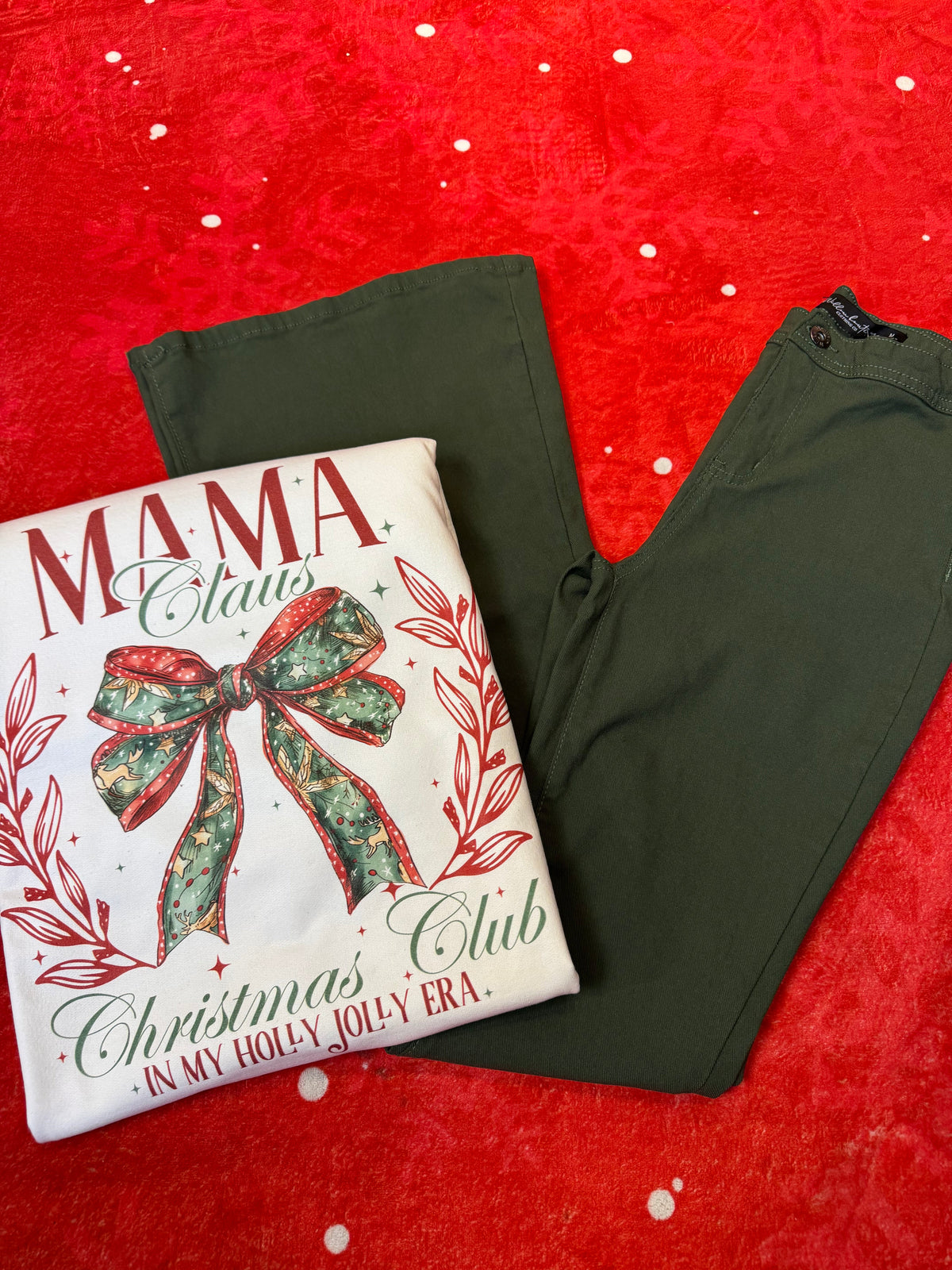North Pole Mom Flare Bundle - (1 Fiona Flare + 1 North Pole Mom Crewneck)