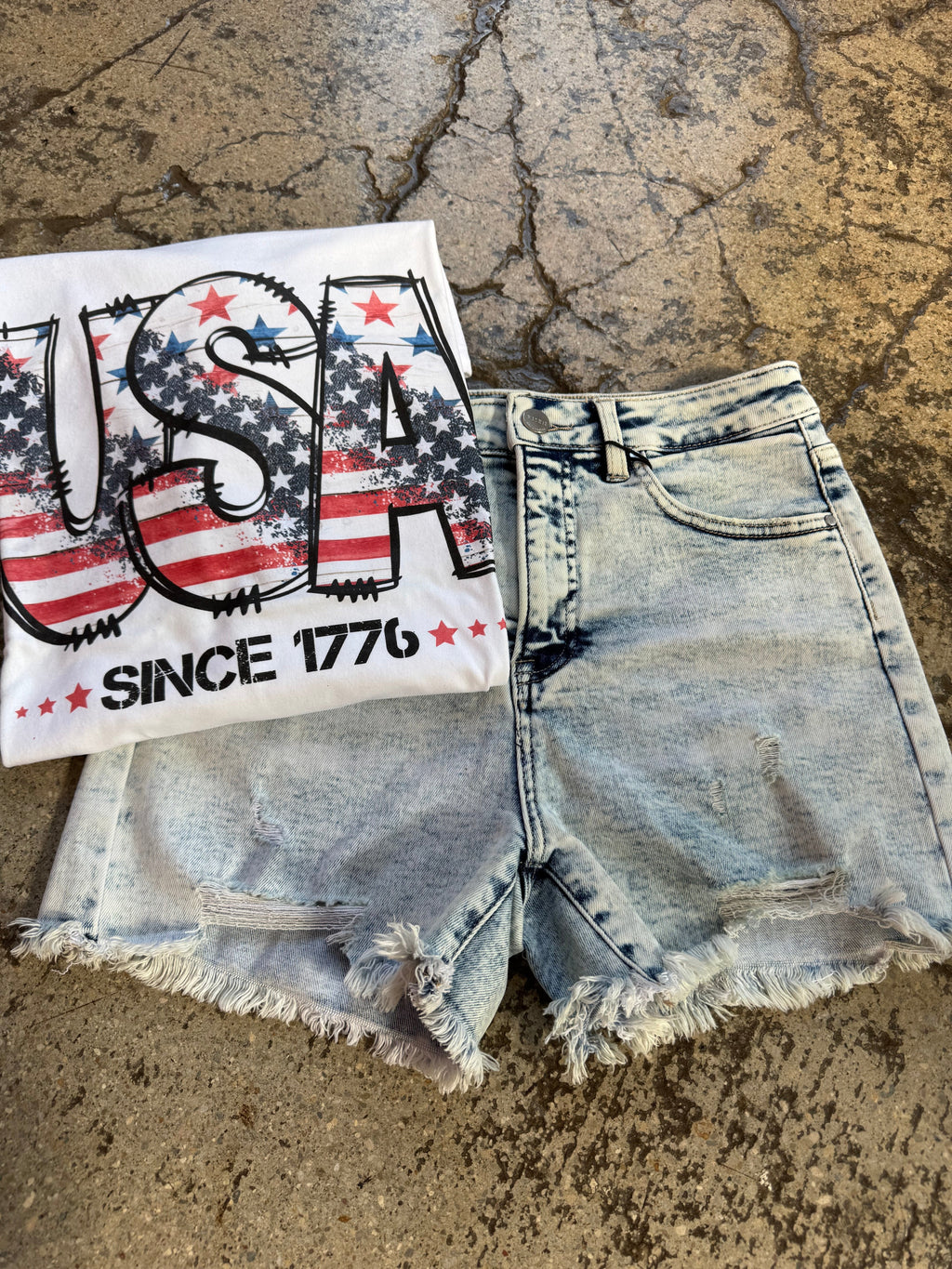 All American Shorts Bundle (1 Risen Short + 1 Graphic Tee)