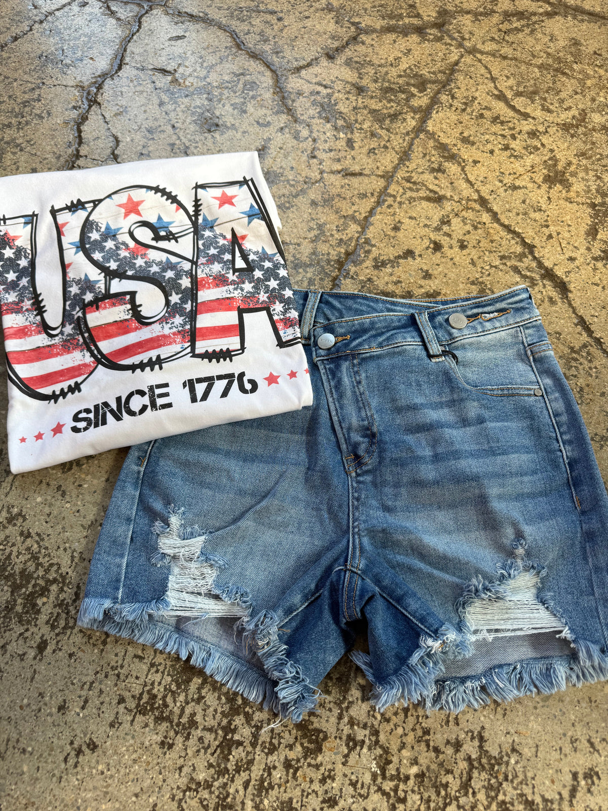 All American Shorts Bundle (1 Risen Short + 1 Graphic Tee)