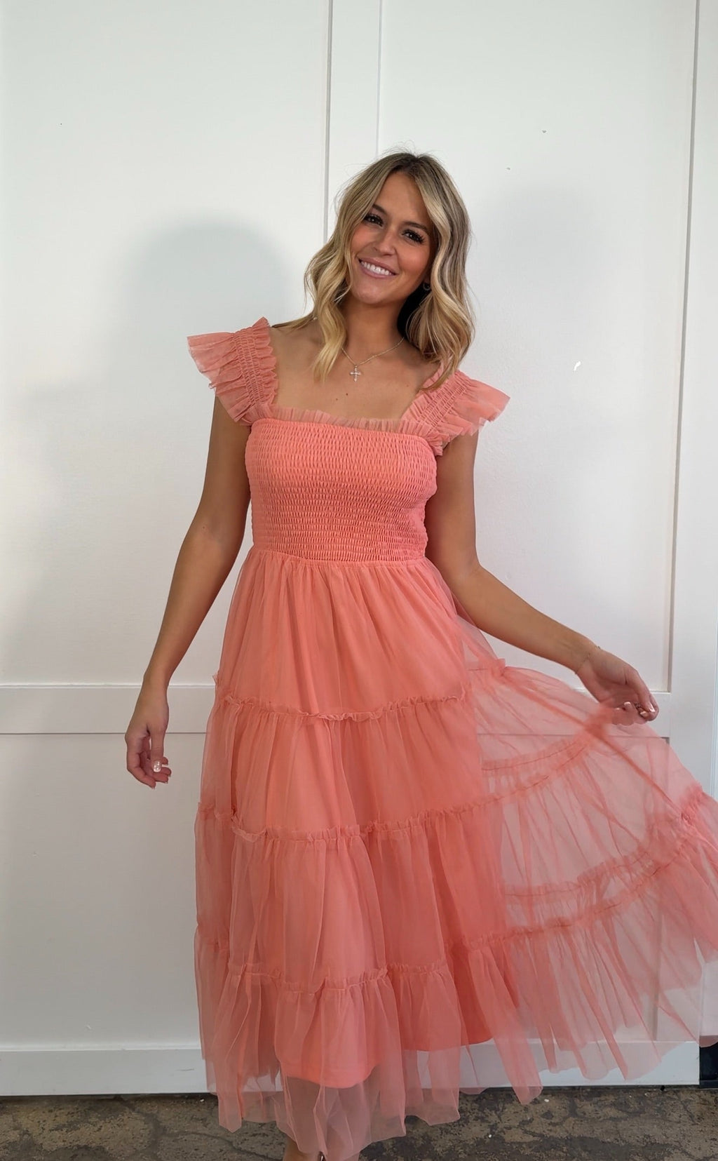 Tea Time Tulle Midi Dress