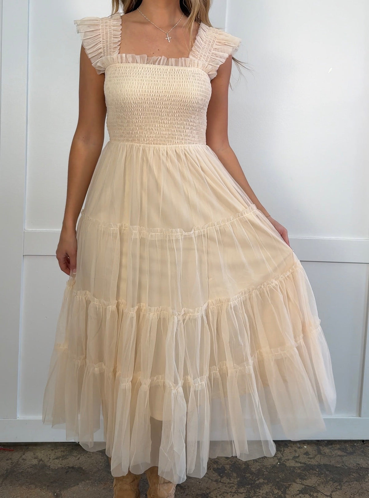 Tea Time Tulle Midi Dress