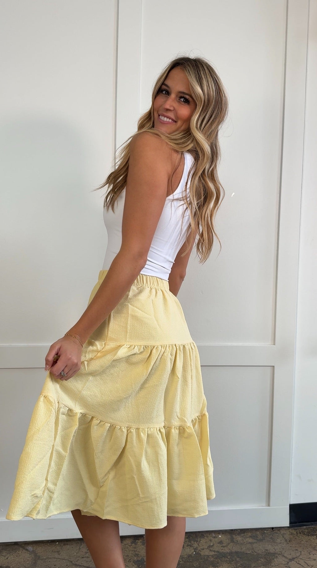 Holly Tiered Midi Skirt