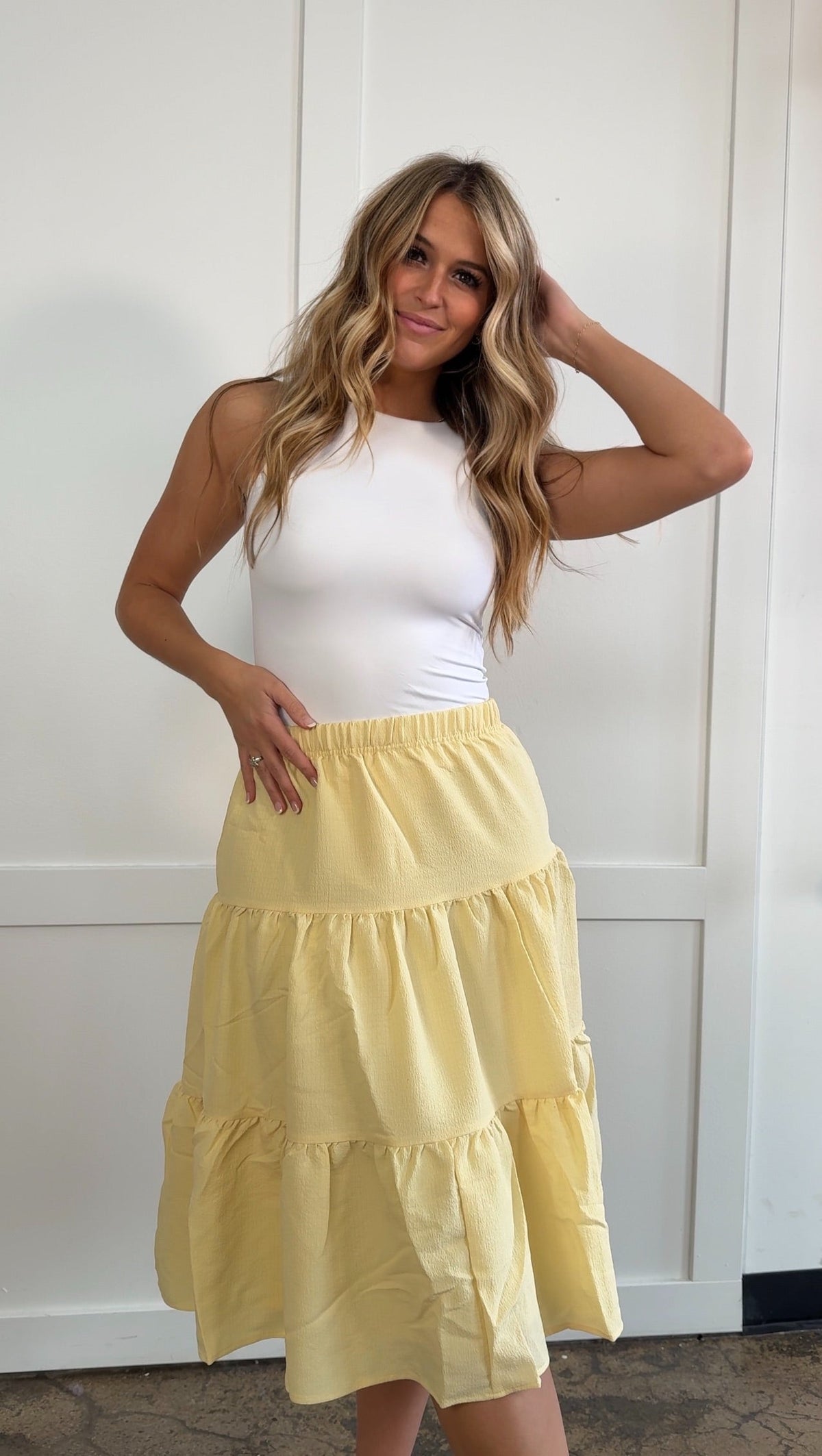 Holly Tiered Midi Skirt