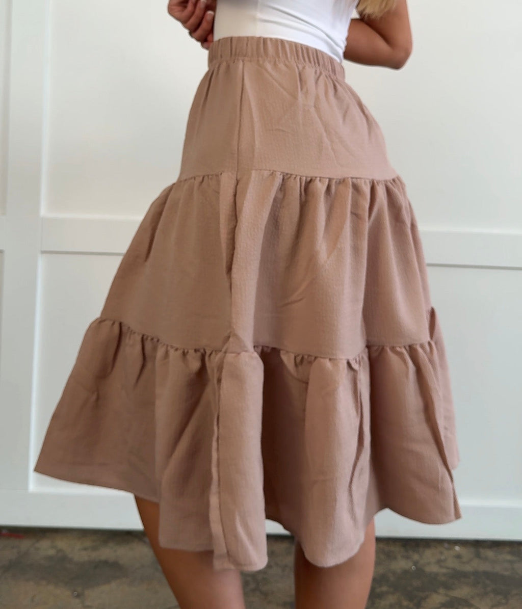 Holly Tiered Midi Skirt