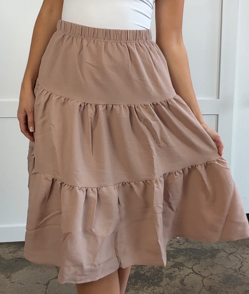 Holly Tiered Midi Skirt