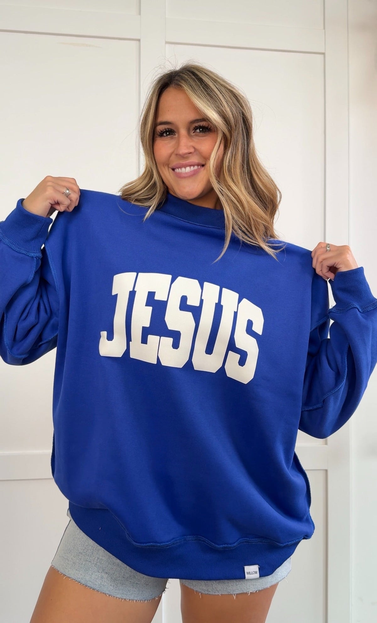 Tilly Jesus Reversible Oversized Mockneck Crew