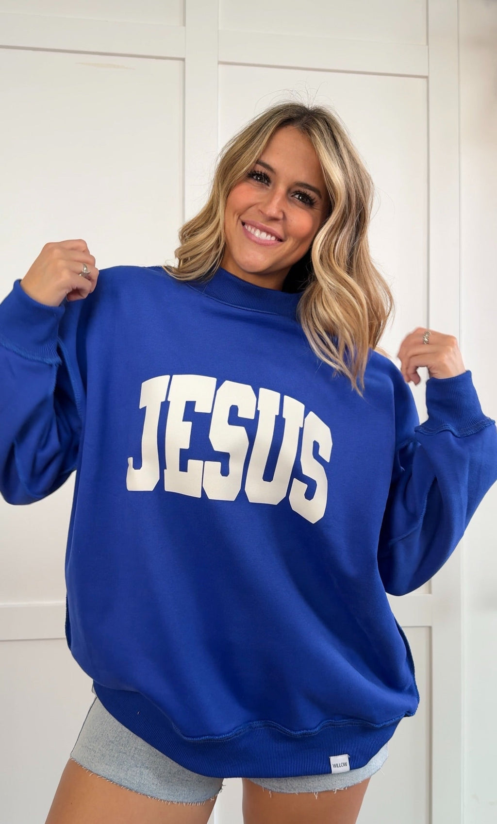 Tilly Jesus Reversible Oversized Mockneck Crew