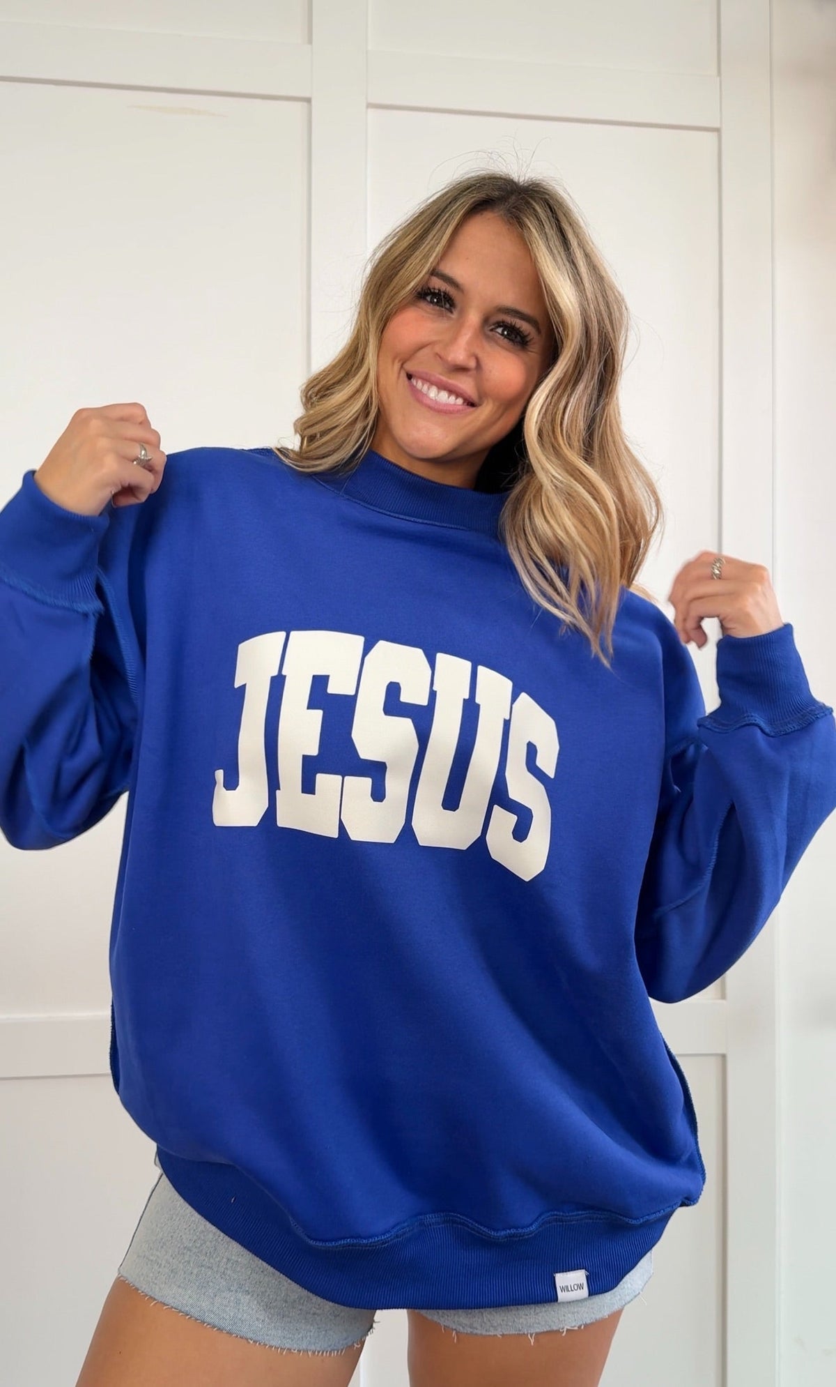 Tilly Jesus Reversible Oversized Mockneck Crew