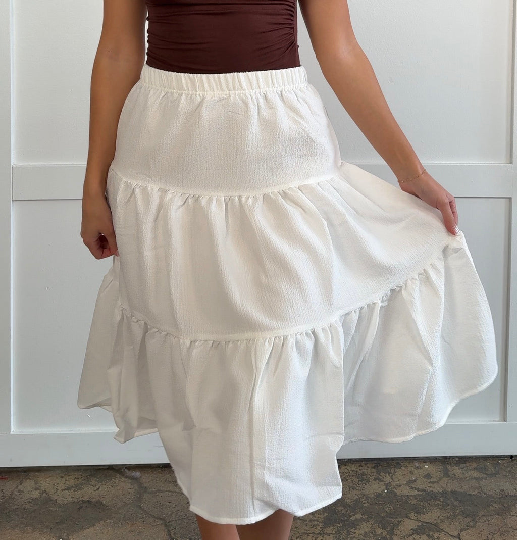 Holly Tiered Midi Skirt