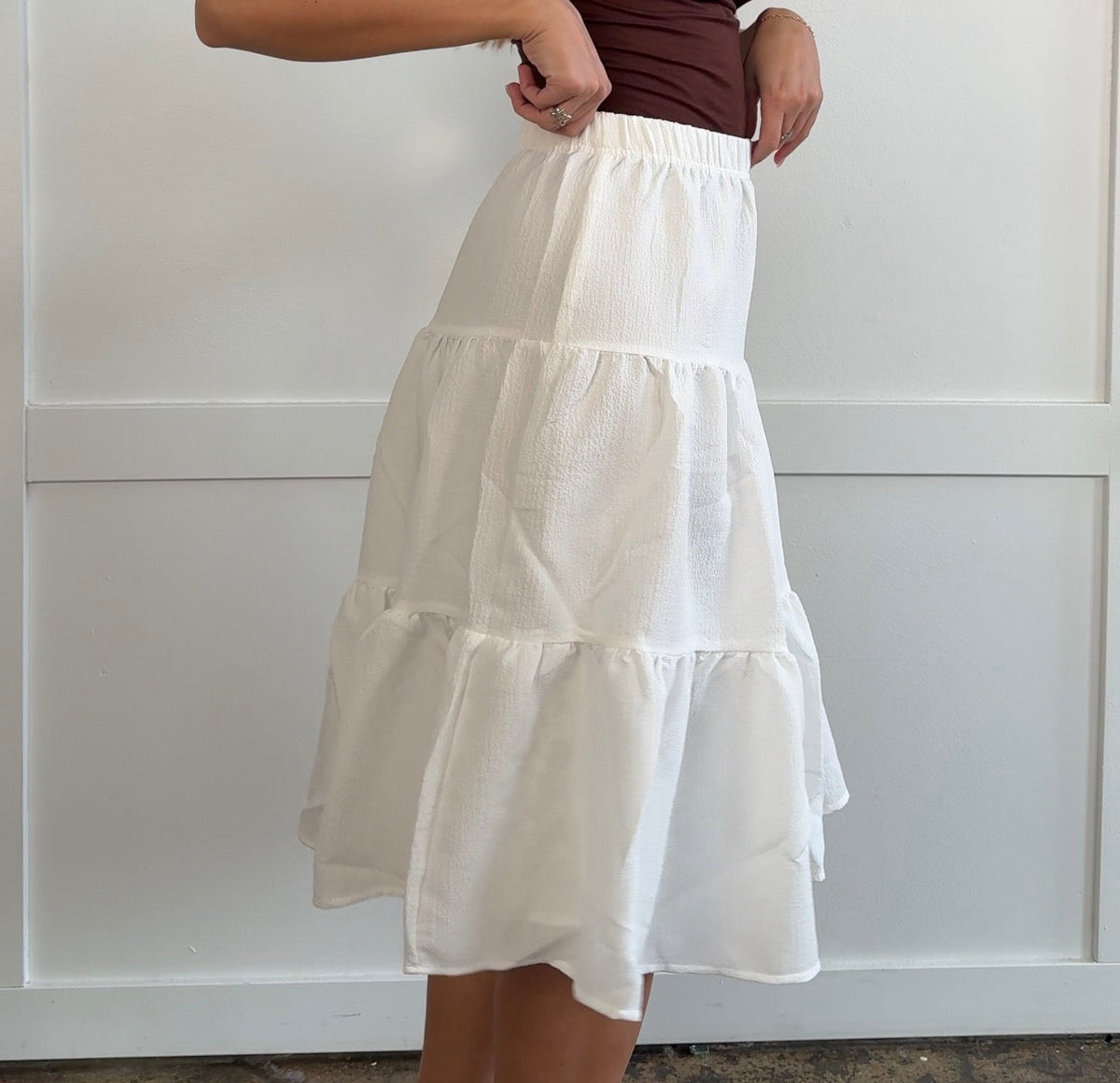 Holly Tiered Midi Skirt