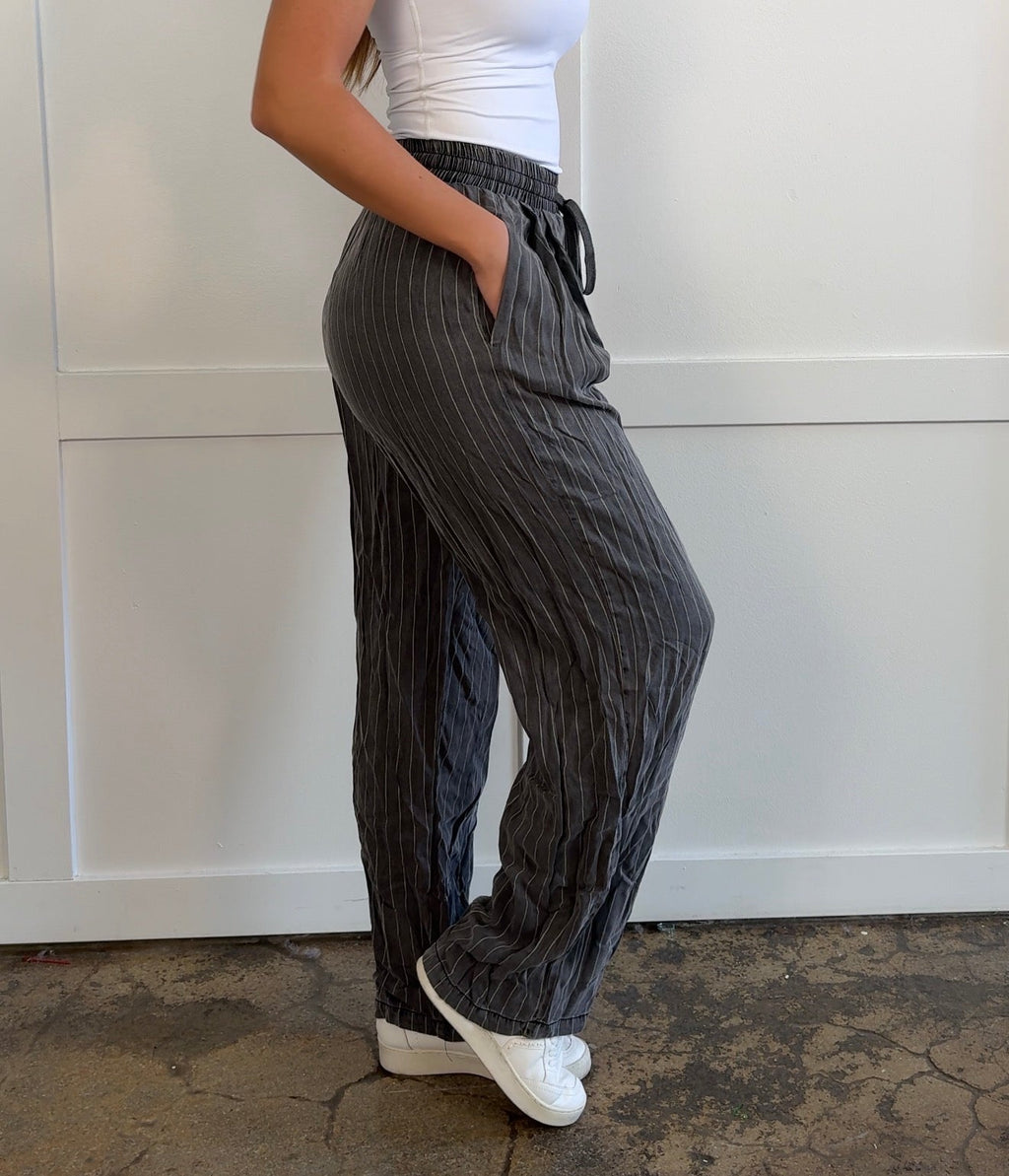Tate Striped Straight Leg Pants